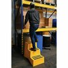 Vestil 3 Steps, Polyethylene Step Stool, Load Capacity, Yellow VST-3-Y